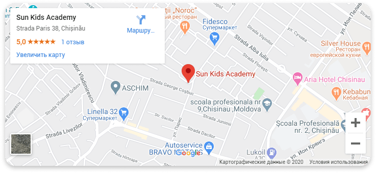 Карта Sun Kids Academy Буюкань